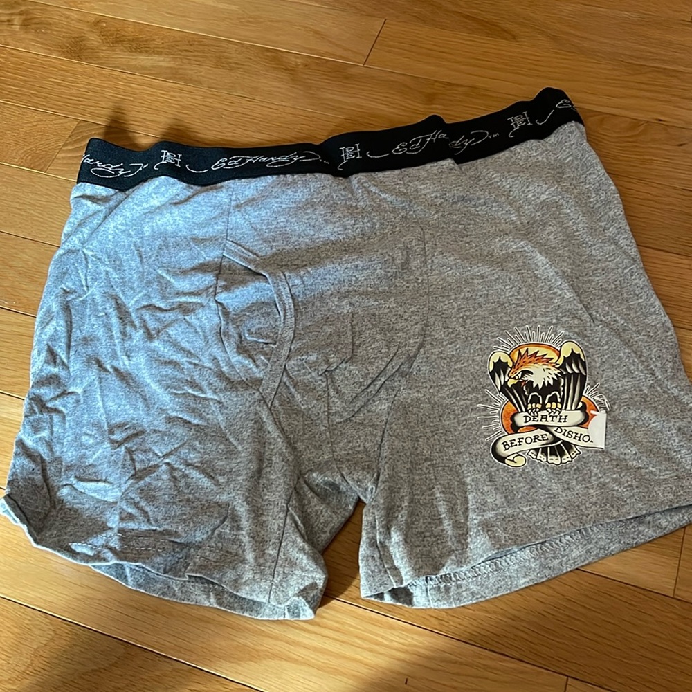 Ed Hardy LARGE Cotton Stretch Boxer Briefs 1 Single Pair NO BOX